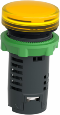 Harmony XB5 22mm Yellow Pilot Light with Universal LED, 110-120V AC