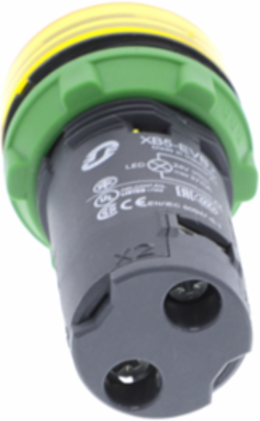 Harmony XB5 22mm Yellow Pilot Light with Universal LED, 110-120V AC