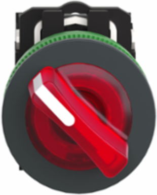 Harmony XB5 Illuminated Selector Switch, 30mm, 230-240V AC, 1NO+1NC