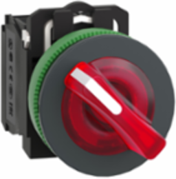 Harmony XB5 Illuminated Selector Switch, 30mm, 230-240V AC, 1NO+1NC