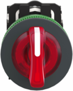 Illuminated Selector Switch, 30mm, 24V AC DC, 3 Positions, 1NO + 1NC