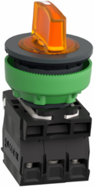 Harmony XB5 Illuminated Selector Switch, 30.5mm, 1NO + 1NC, IP66