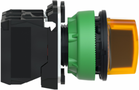 Harmony XB5 Illuminated Selector Switch, 30.5mm, 1NO + 1NC, IP66
