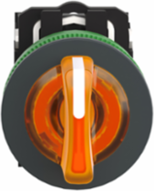 Harmony XB5 Illuminated Selector Switch, 30.5mm, 1NO + 1NC, IP66