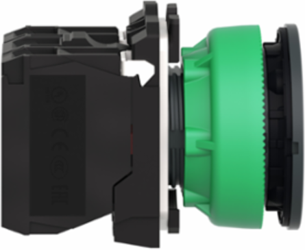 Harmony XB5 Illuminated Push Button 30mm Green Antimicrobial 110-120V AC