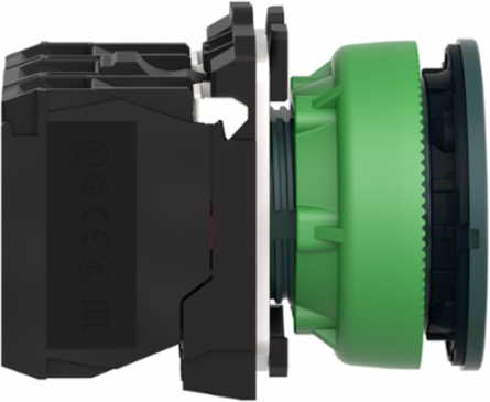Harmony XB5 Illuminated Push Button, 30.5mm, Antimicrobial, 1NO + 1NC, IP66