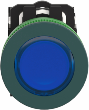 Harmony XB5 Illuminated Push Button, 30.5mm, Antimicrobial, 1NO + 1NC, IP66