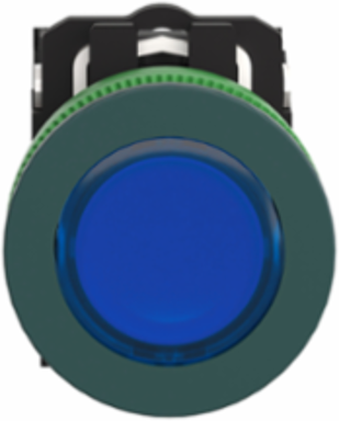 Harmony XB5 Illuminated Push Button, 30.5mm, Antimicrobial, 1NO + 1NC, IP66