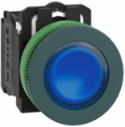 Harmony XB5 Illuminated Push Button, 30.5mm, Antimicrobial, 1NO + 1NC, IP66