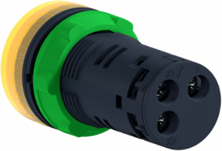 Harmony XB5 22mm Illuminated Buzzer, 110-120V AC/DC, Yellow