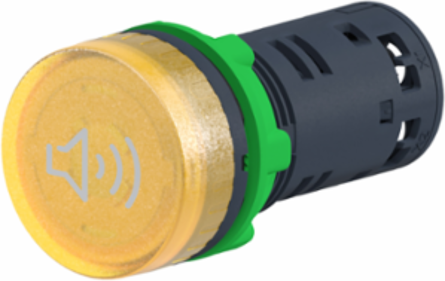 Harmony XB5 22mm Illuminated Buzzer, 110-120V AC/DC, Yellow