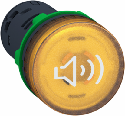Harmony XB5 Illuminated Buzzer Plastic Yellow 22mm 230...240V AC