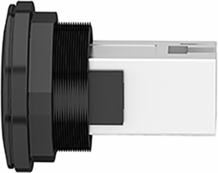Panel Mounted RJ45 Port, 22mm, IP20, Plastic, RJ45 Ethernet 10 Gbit/s