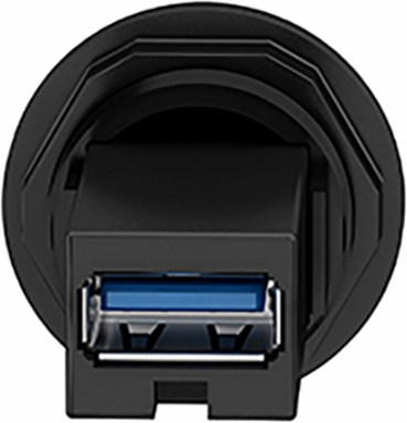 Harmony XB5 Panel Mounted USB Port, 22 mm, USB 3.0 Type A