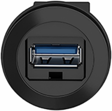 Harmony XB5 Panel Mounted USB Port, 22 mm, USB 3.0 Type A