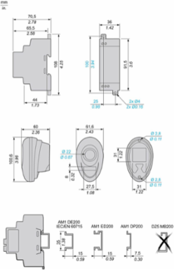 Harmony XB5 Wireless Batteryless Push Button Kit, 22mm, 24V DC