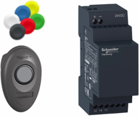 Harmony XB5 Wireless Batteryless Push Button Kit, 22mm, 24V DC
