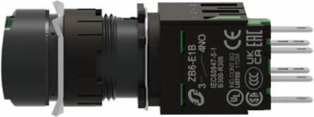 Complete Illuminated Push Button, 16mm, Green, 12-24V AC/DC, 1 NO