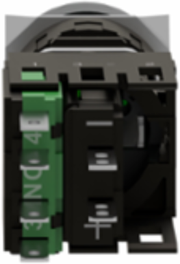 Complete Illuminated Push Button, 16mm, Green, 12-24V AC/DC, 1 NO
