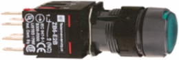 Complete Illuminated Push Button, 16mm, Green, 12-24V AC/DC, 1 NO