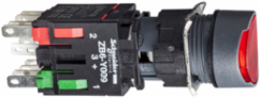 Harmony XB6 16mm Red Flush Illuminated Push Button, 12...24V