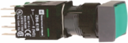 Harmony XB6 Green 16mm Rectangular Flush Pushbutton, IP65, 1NO + 1NC