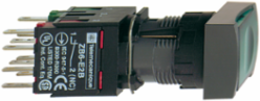 Harmony XB6 Green Rectangular Push Button, 16mm, Latching 1NO, 12-24V