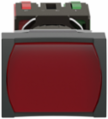 Harmony XB6 Illuminated Push Button, Red Rectangular, 16mm, Latching, 12-24V