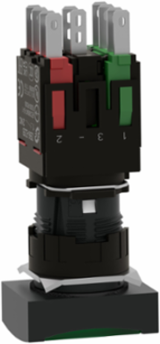 Harmony XB6 Green Illuminated Push Button 16mm, 12-24V, 1NO + 1NC, IP65