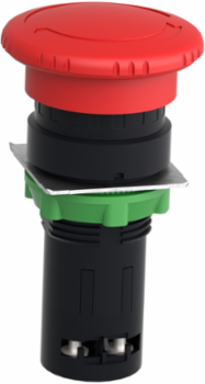 Emergency Stop Push Button 22mm with 40mm Red Mushroom Head, 1NO + 1NC
