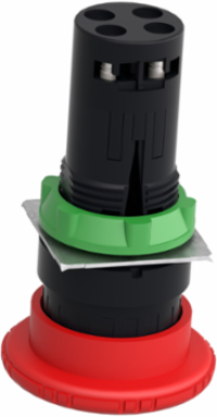 Emergency Stop Push Button 22mm with 40mm Red Mushroom Head, 1NO + 1NC