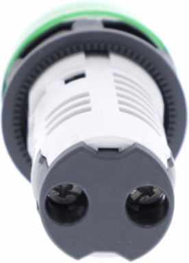 Monolithic Green Pilot Light 22mm, 24V AC/DC, IP65, Integral LED