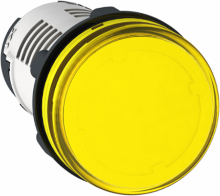 Harmony XB7 Yellow Monolithic Pilot Light, 22mm, 24V AC/DC, LED