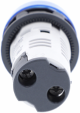 Monolithic Blue Pilot Light, 22 mm, Integral LED, 120V AC, IP65