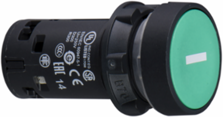 Harmony XB7 Green Push Button, 22mm, Spring Return, 1 NO, IP65