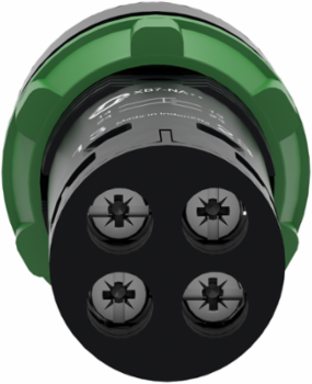 Harmony XB7 22mm Round Green Flush Push Button, IP65, 2NO, Spring Return