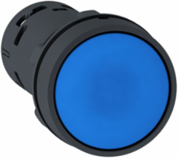 Harmony XB7 Monolithic Push Button 22mm Blue Spring Return 1NO+1NC
