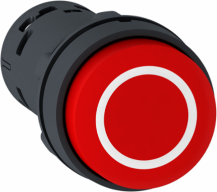 Harmony XB7 Round Red Push Button 22mm Spring Return 1NO + 1NC