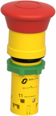Emergency Stop Push Button 22mm Red Mushroom 40mm, 1 NC
