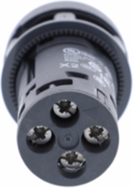 Monolithic Green Illuminated Push Button, 22mm, 24V AC/DC, 1NO
