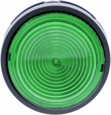 Monolithic Green Illuminated Push Button, 22mm, 24V AC/DC, 1NO