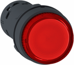 Monolithic Illuminated Push Button, 22mm, Red, 24V AC/DC, IP65