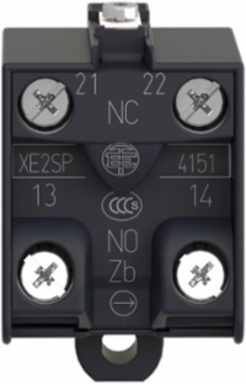 Harmony XPE Contact Block, 1 NO + 1 NC, Snap Action, 0.02 kg Weight