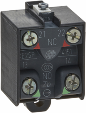 Harmony XPE Contact Block, 1 NO + 1 NC, Snap Action, 0.02 kg Weight