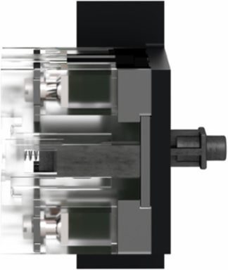Harmony XAC Single Contact Block, 2 Speed, Spring Return, 2NO