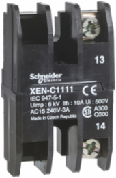 Harmony XAC Pendant Station Contact 240V 3A, 1 NC, Spring Return