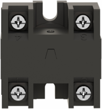 Harmony XAC Contact Block, 600V AC 10A, Spring Return, Front Mounting