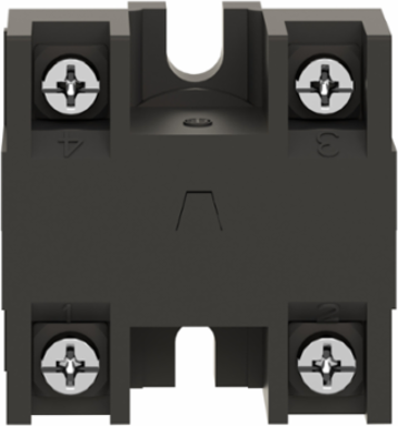 Harmony XAC Contact Block, 600V AC 10A, Spring Return, Front Mounting