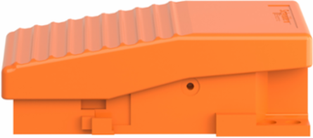 Harmony XPE Single Foot Switch, Metal, Orange, IP66, 1 Step, 1 NC+NO