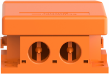 Harmony XPE Single Foot Switch, Metal, Orange, IP66, 1 Step, 1 NC+NO